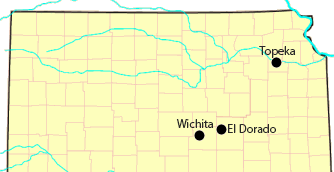 Cervantes Kansas Map